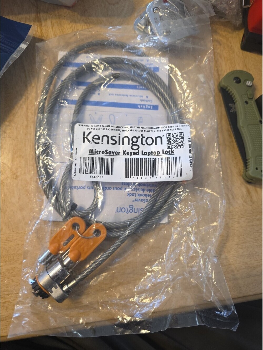 Kensington MicroSaver Keyed Laptop/Notebook Lock K64068F New Sealed